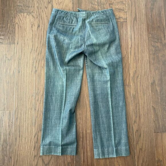 Calvin Klein Denim Cotton Trousers size 6 - Picture 4 of 7